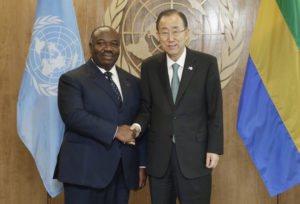 Ali Bongo Ondimba et Gen Ban Ki Moon 