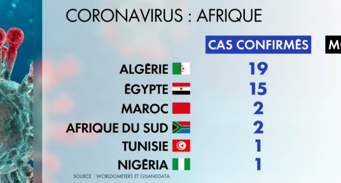 Coronavirus en Afrique au 20 juin 2020