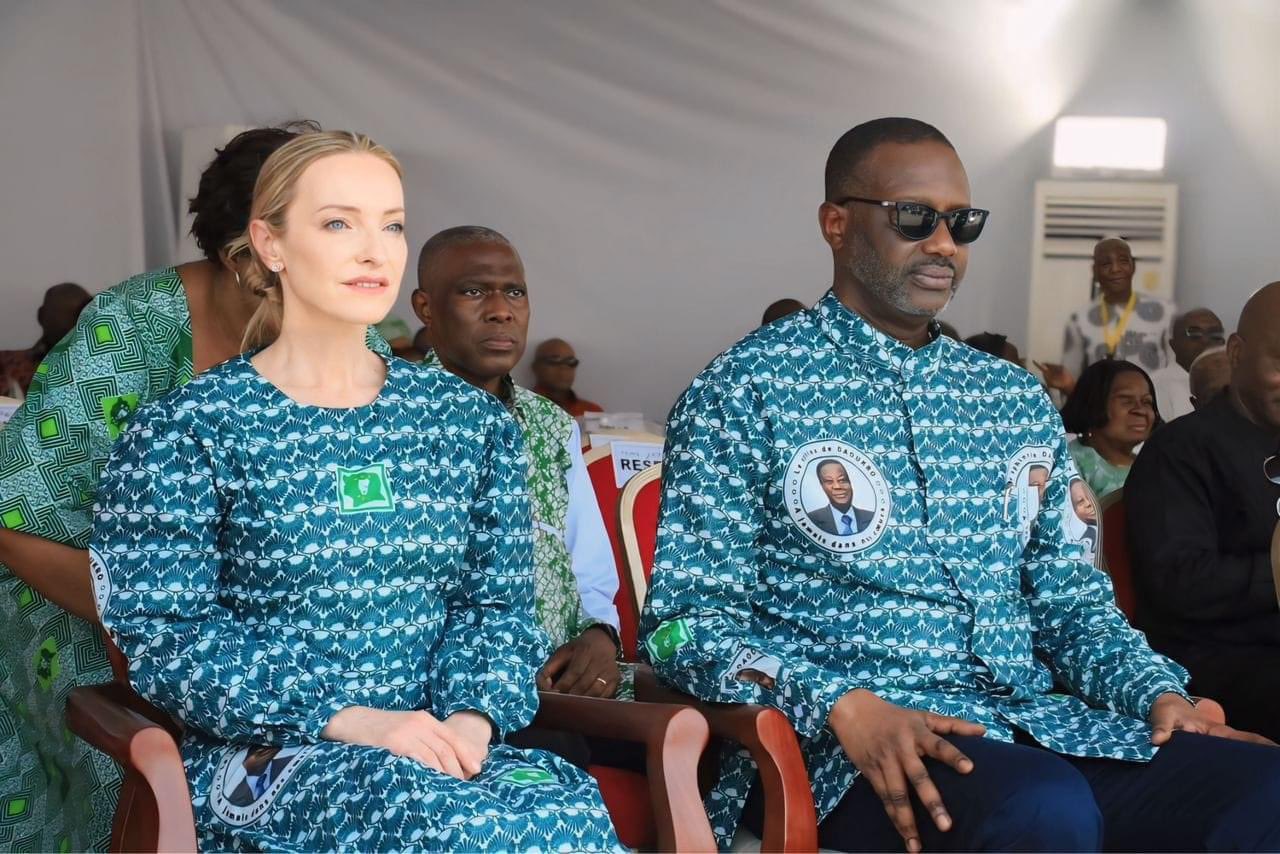 Marie-Soazic Geoffroy Thiam et son époux Tidjane Thiam