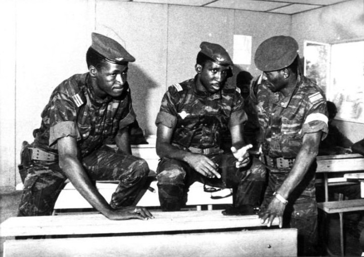 Thomas Sankara et Blaise Compaoré