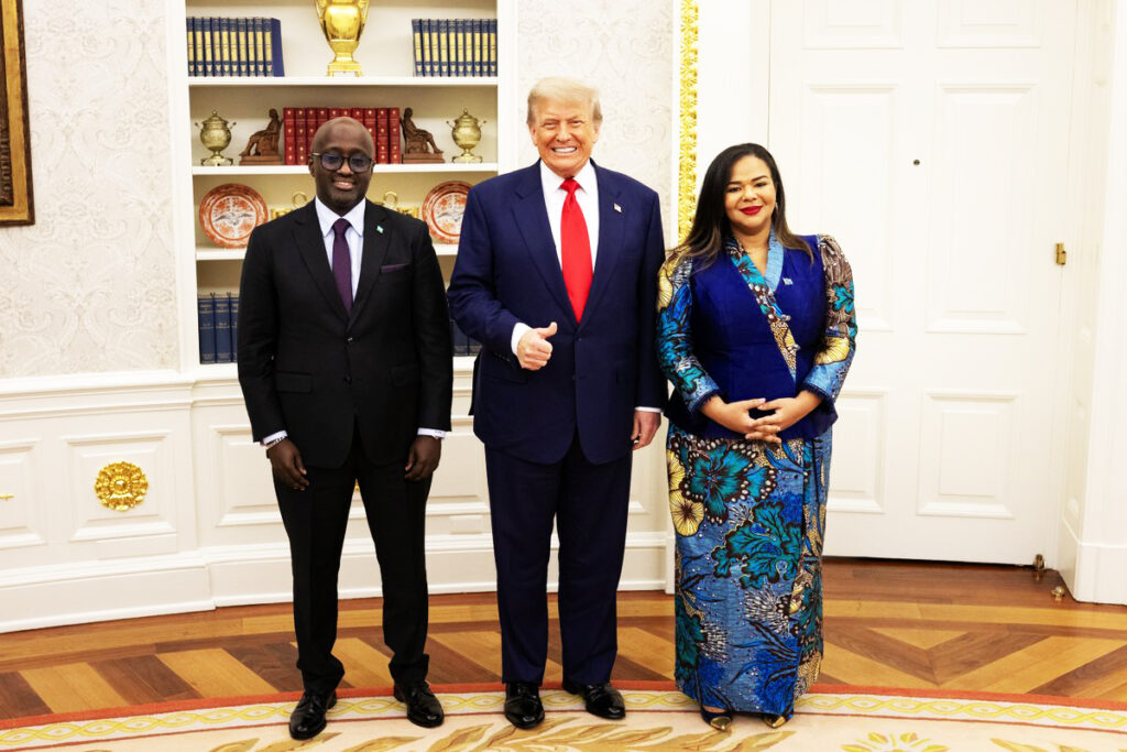 Donald Trump et des émissaires de la RDC et du Rwanda ce 27 juin 2025