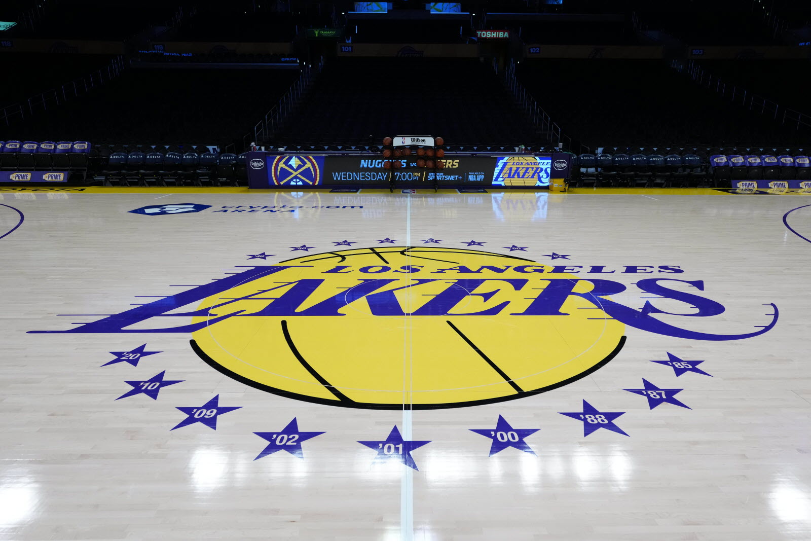 Le parquet des Los Angeles Lakers (DR, Le Dauphiné Libéré)