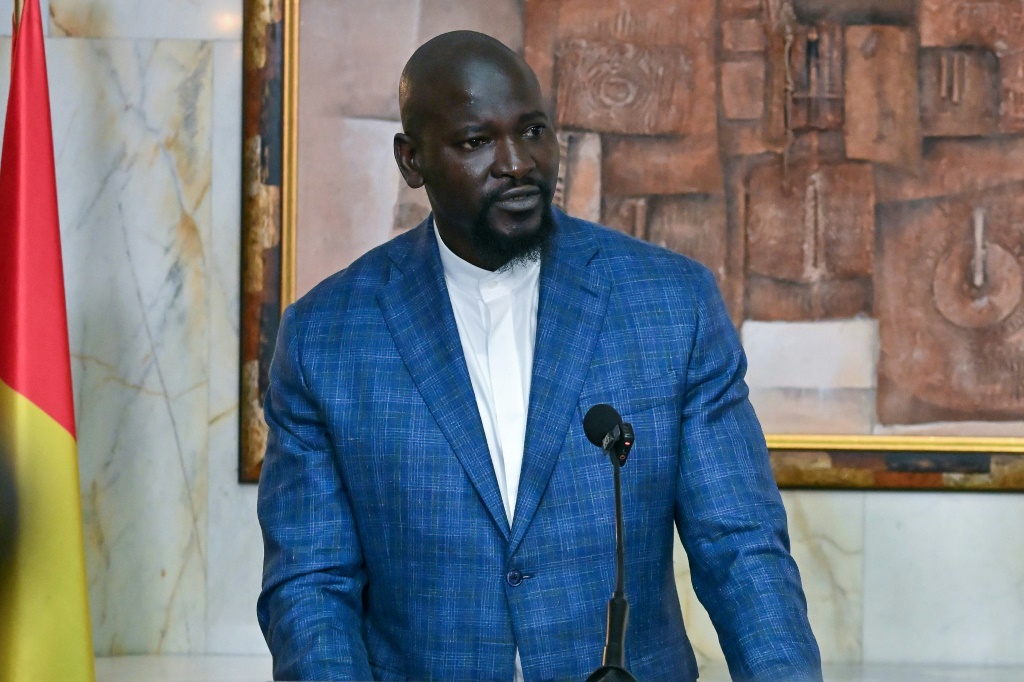 Le Président et chef de la junte de Guinée Mamadi Doumbouya