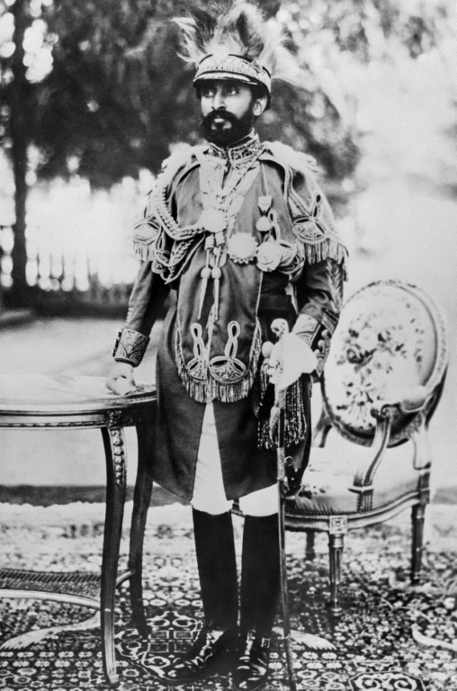 Portrait daté de 1930 de l'empereur Hailé Sélassié