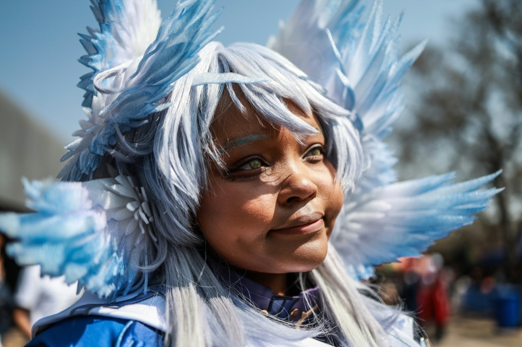 Tshegofatso Nabe est l'une participantes cosplay venues déguisées au Comic Con Africa de Johannesburg.