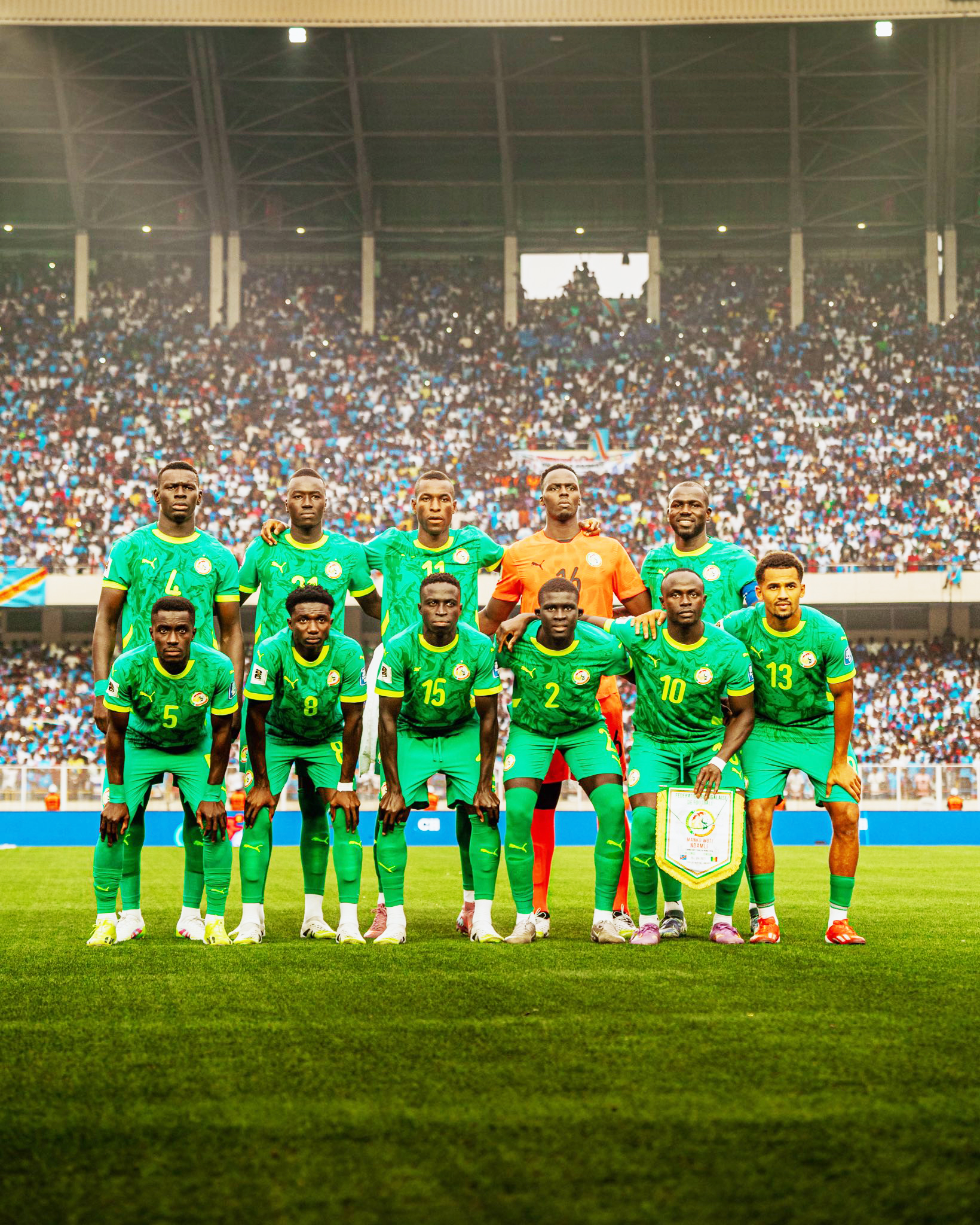 Lions du Sénégal ce 09 septembre 2025 à Kinshasa