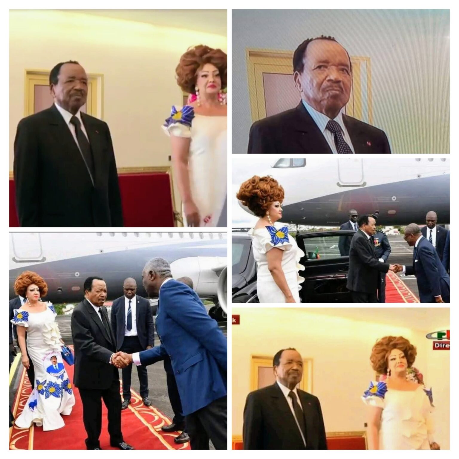 Paul Biya et Chantal Biya à Maoua