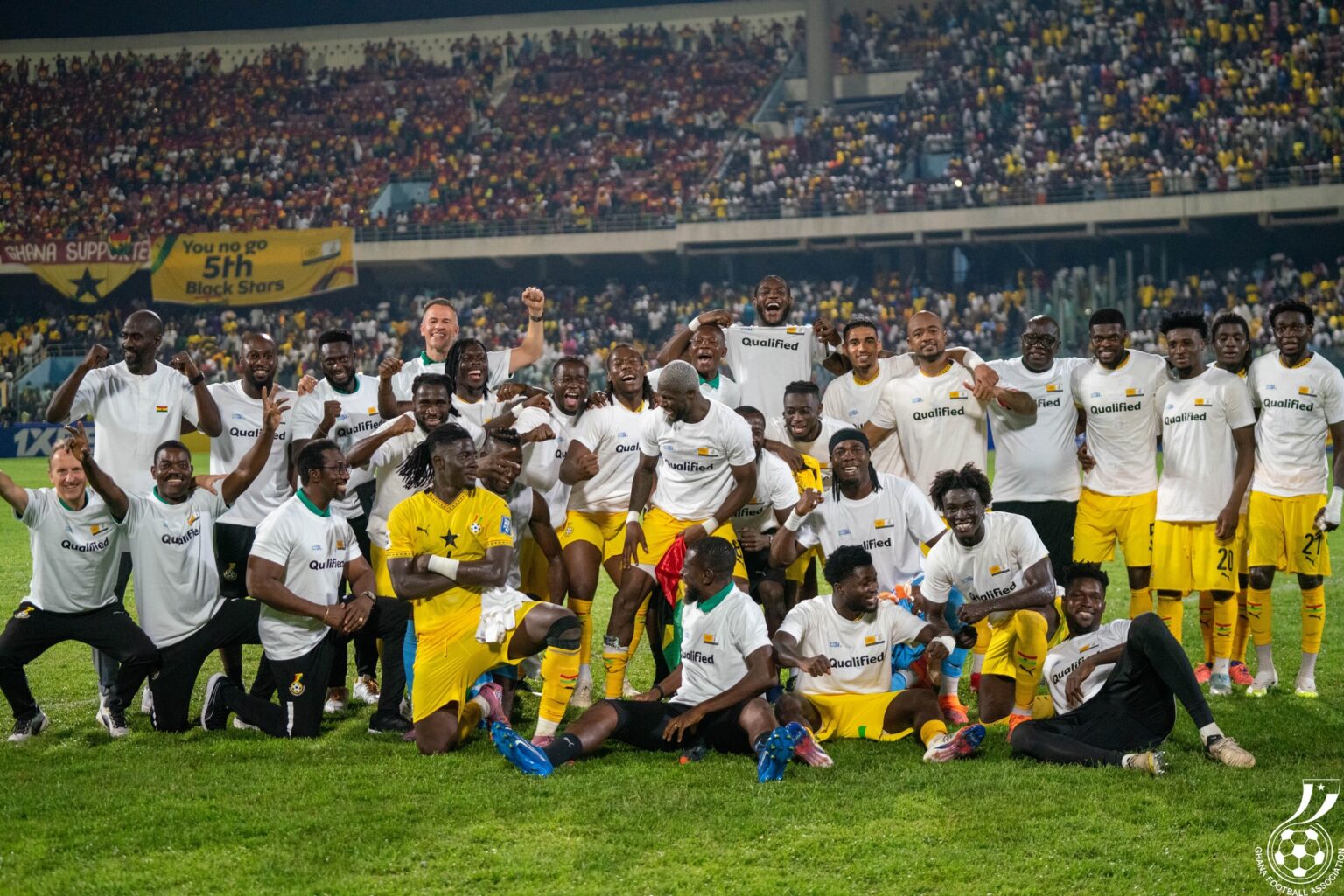 Qualification des Black Stars du Ghana pour la Coupe du monde 2026 (DR, www.ghanafa.org)