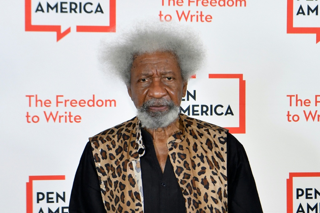L'écrivain nigérian Wole Soyinka lors du gala littéraire Pen America, le 5 octobre 2021 à New York.