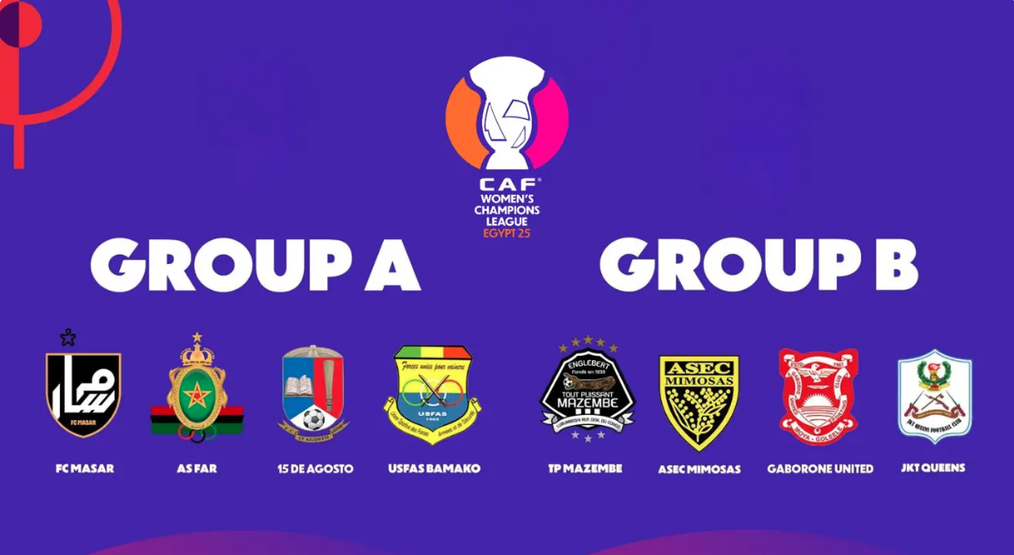 L'Égypte pour abriter le tournoi final de la Champions League Dames 2025