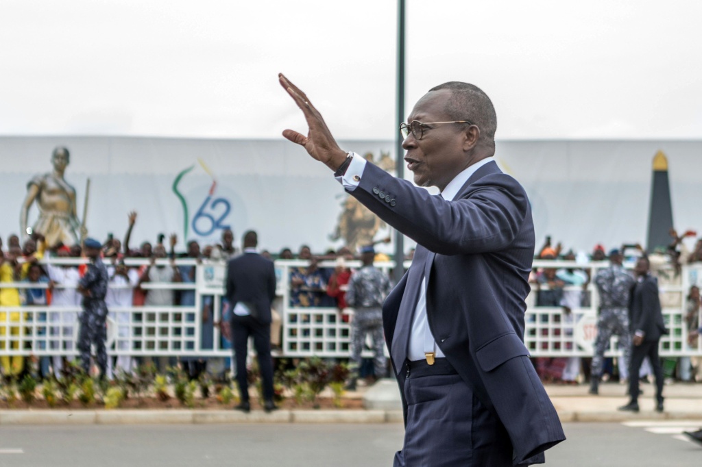 Le Président du Bénin Patrice Talon, le 1er août 2022 à Cotonou.