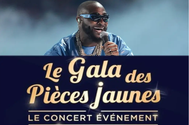 Davido a illuminé le 'Gala des Pièces jaunes' 2026 en France