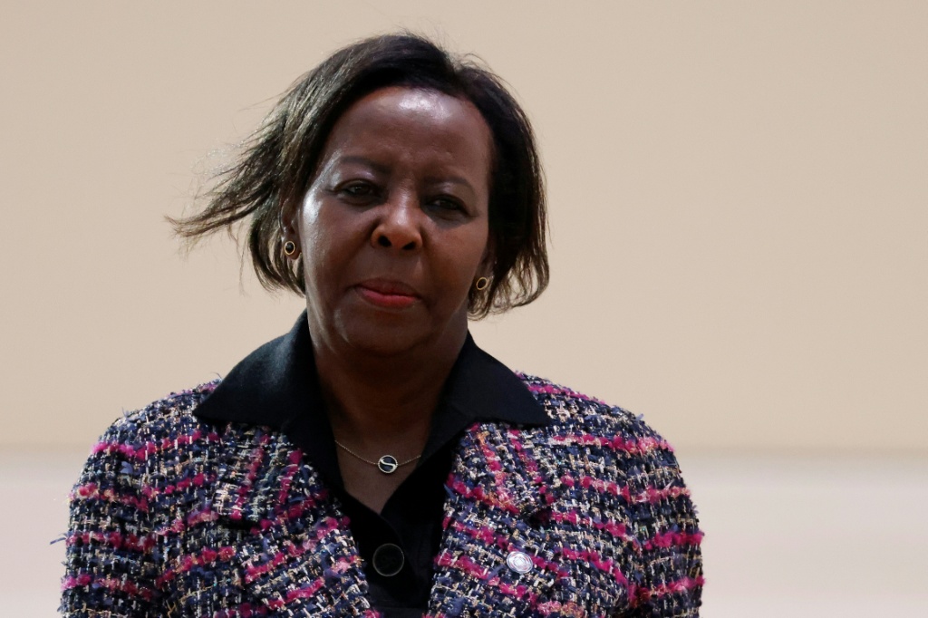 La Secrétaire Générale de l'Organisation internationale de la Francophonie (OIF), Louise Mushikiwabo, le 11 février 2025 à Paris.