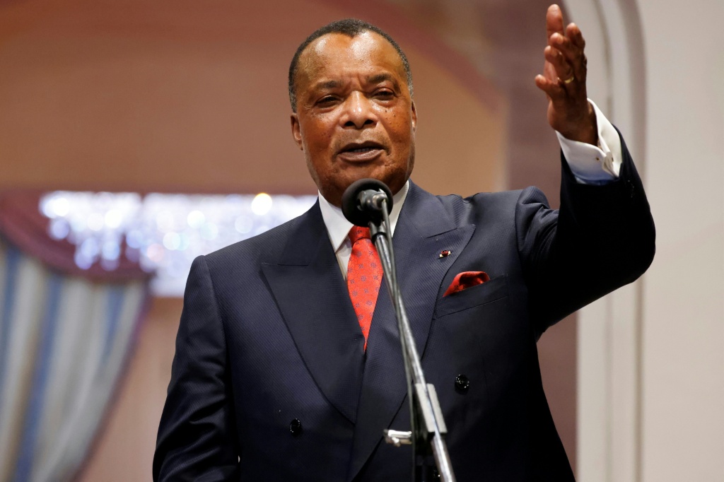 Le Président du Congo-Brazzaville, Denis Sassou Nguesso, le 3 mars 2023 à Brazzaville.