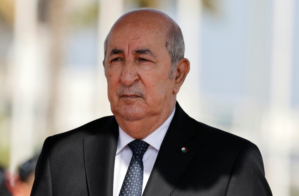 Le Président algérien Abdelmadjid Tebboune, le 27 août 2022 à Alger.