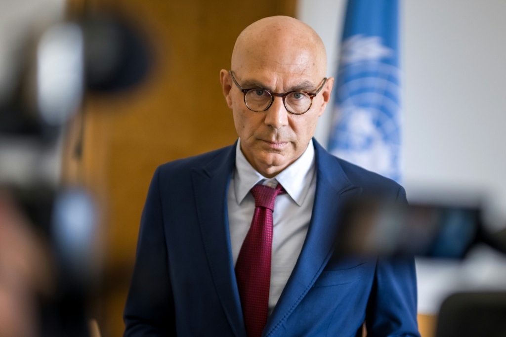 Le Haut-Commissaire de l'ONU aux droits de l'Homme, Volker Türk, le 16 septembre 2025 à Genève, en Suisse.