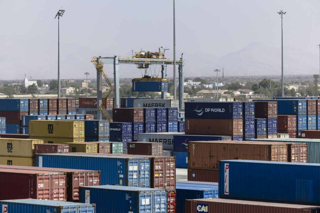 Vue générale du Port de Berbera, sur le golfe d'Aden, au Somaliland, le 18 février 2026.