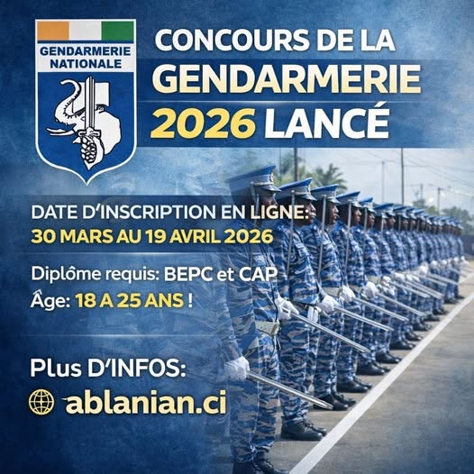 Concours de la gendarmerie 2026
