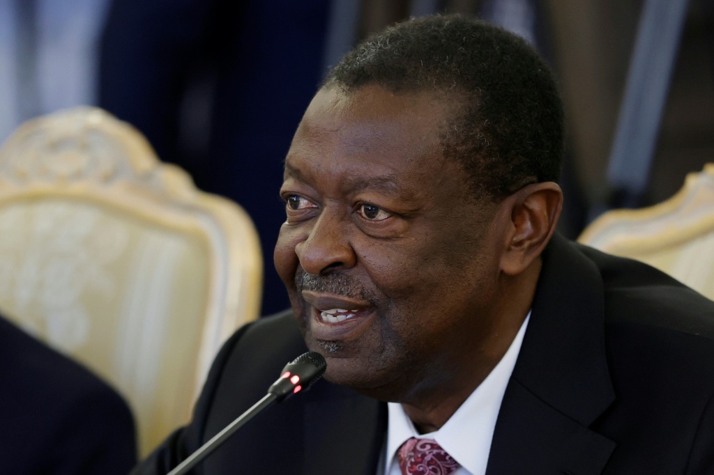 Le ministre kényan des Affaires étrangères Musalia Mudavadi lors d'une réunion avec son homologue russe Sergueï Lavrov à Moscou, le 16 mars 2026.