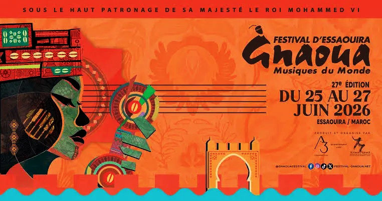 Affiche officielle du 'Festival Gnaoua 2026'