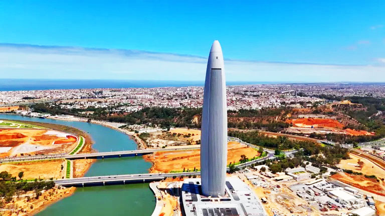 Tour Mohammed VI à Rabat inaugurée ce 13 avril 2026.