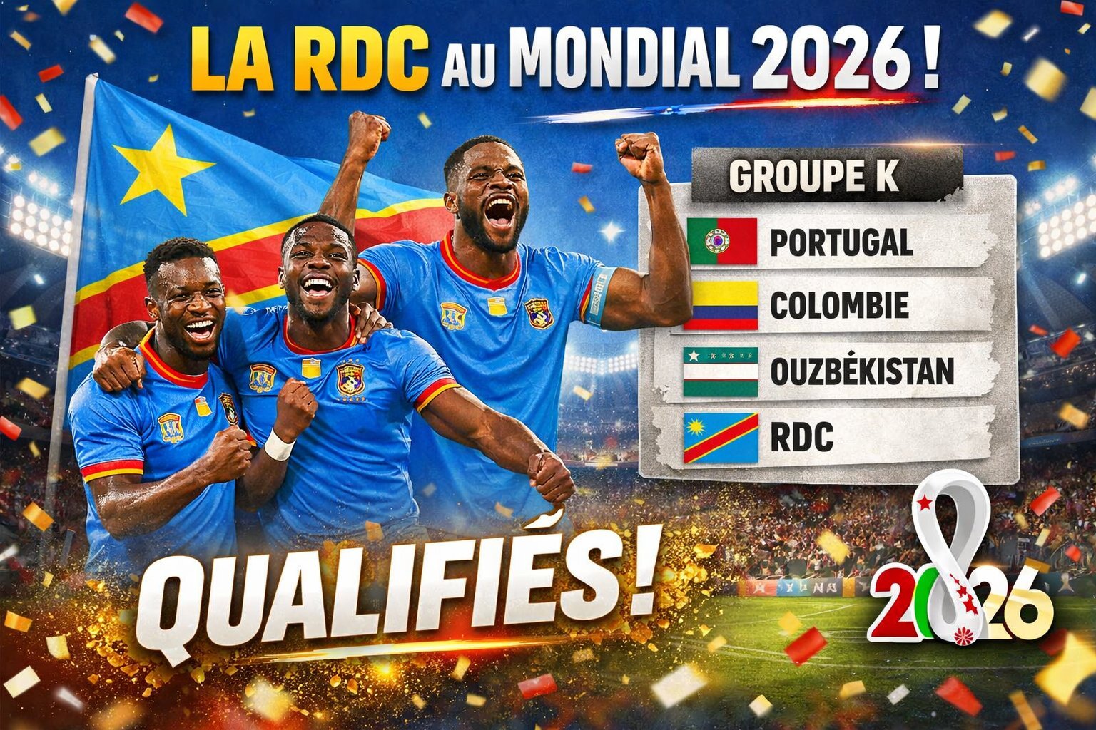 La RDC recourt à des superlatifs pour louanger ses joueurs qualifiés pour le Mondial 2026...