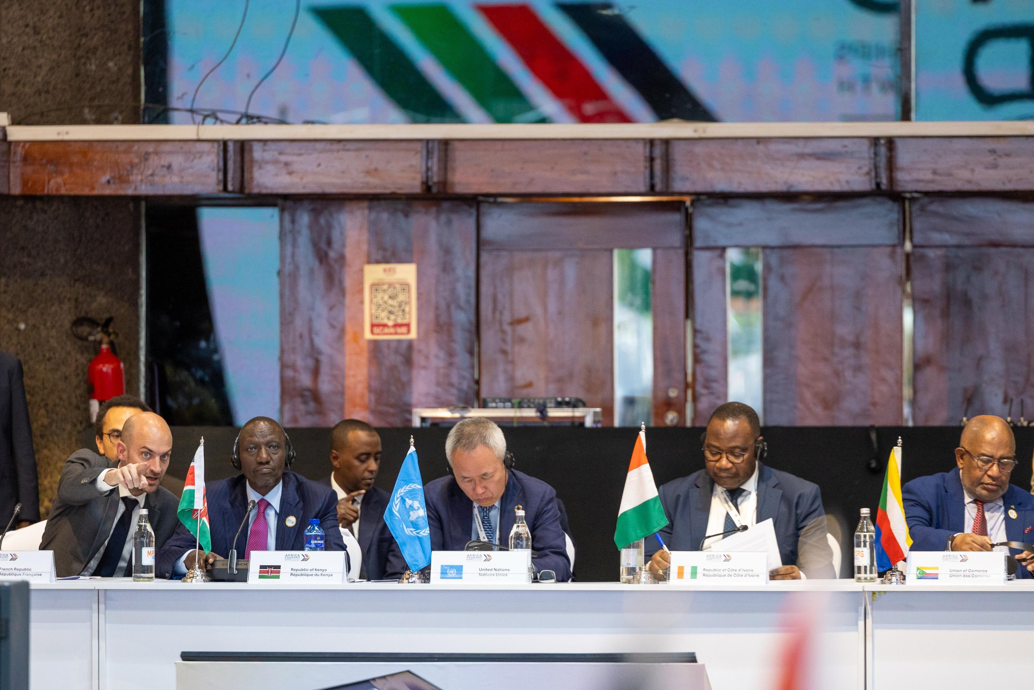 Une table ronde sur la sécurité mondiale lors de l'Africa Forward 2026, ce 12 mai à Nairobi