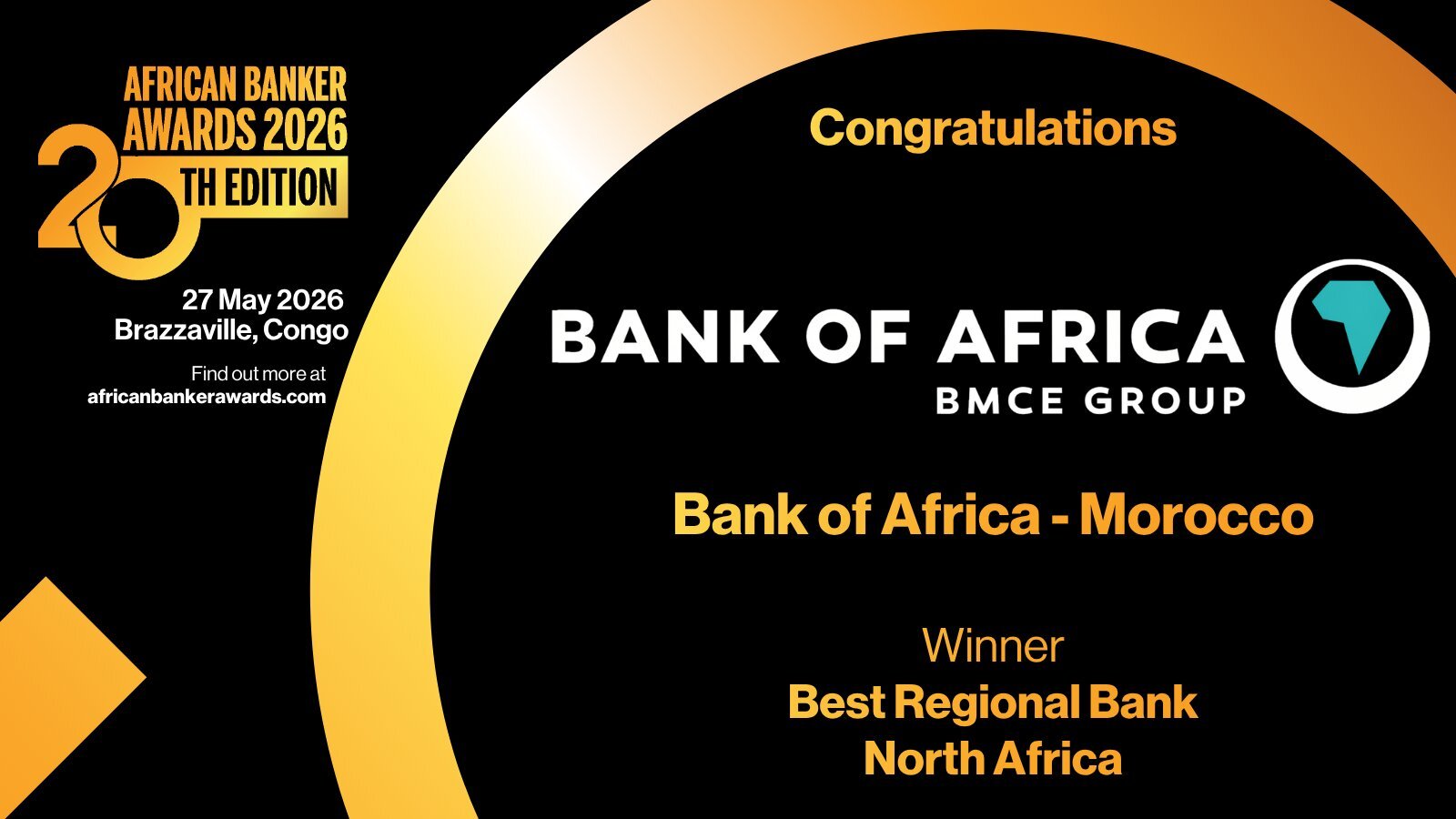 Palmarès des 'African Banker Awards 2026' à la faveur des Assemblées annuelles de la BAD 