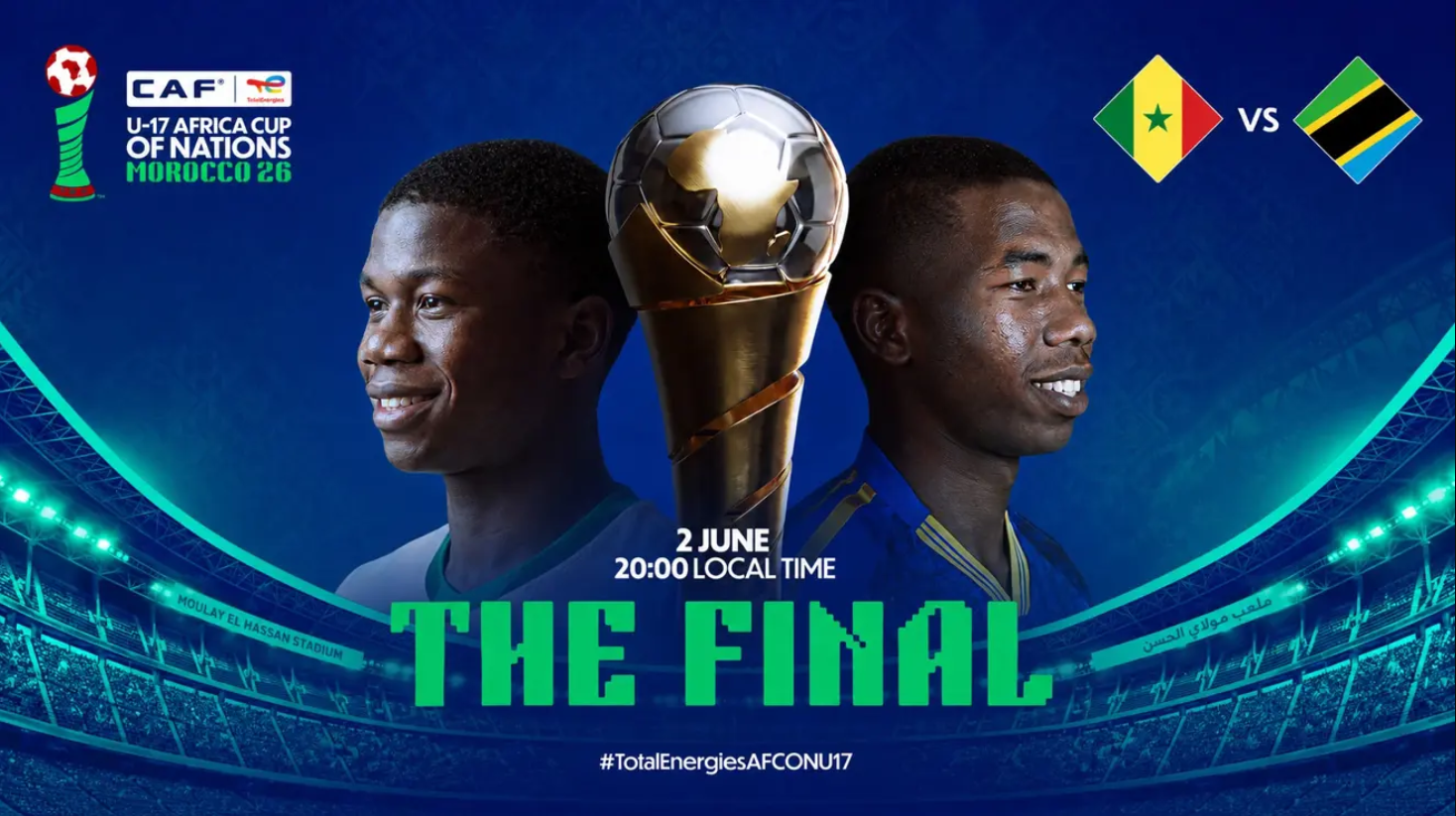 Finale de la CAN U17 au Maroc: Affiche inédite entre des Tanzaniens déterminés et des Sénégalais expérimentés