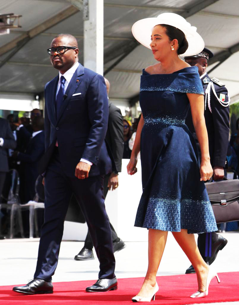 Le couple Wadagni ce 24 mai à Cotonou (DR, (Xinhua/Seraphin Zounyekpe).