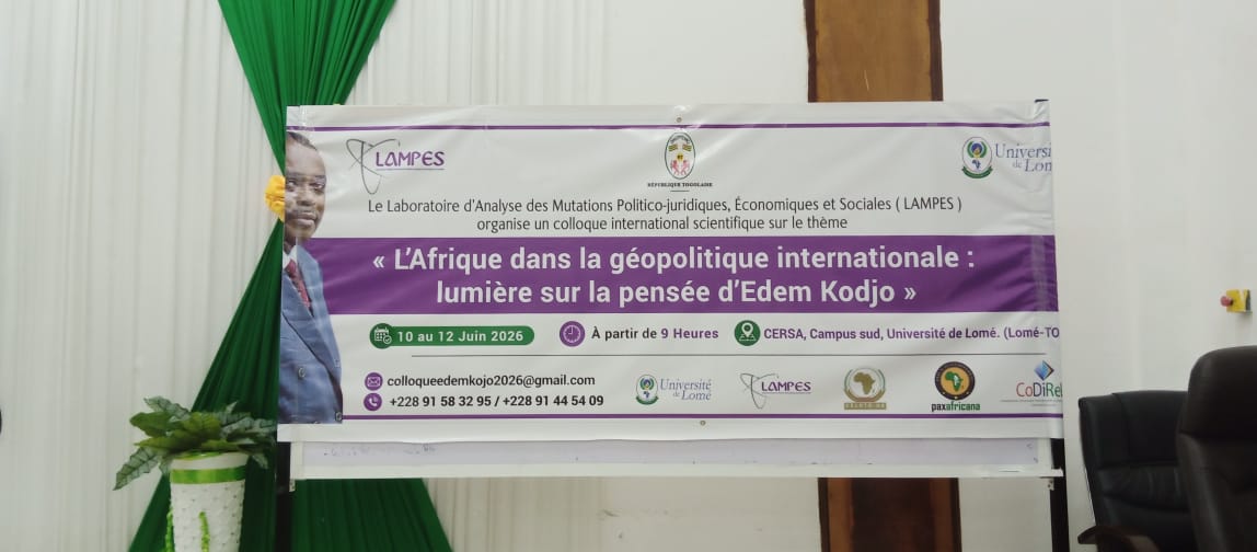 Affiche du colloque sur Edem Kodjo