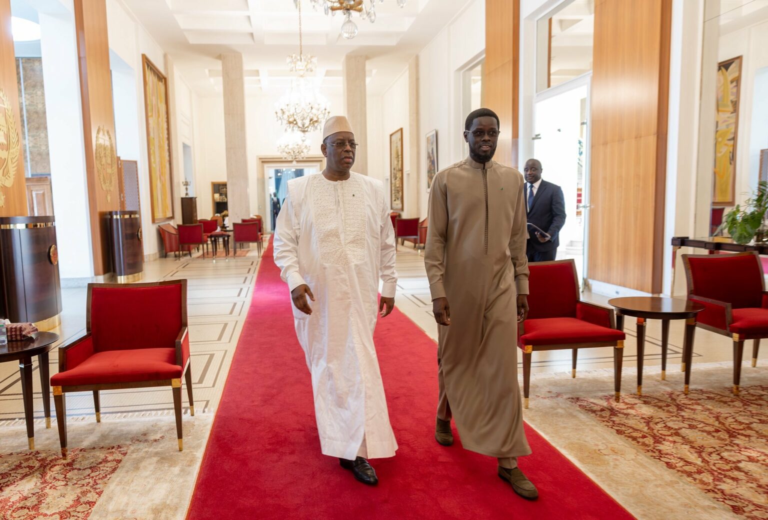 Bassirou Faye et Macky Sall (DR)