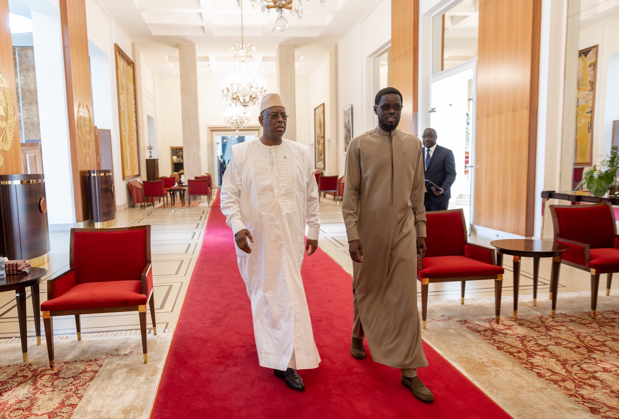 Bassirou Faye et Macky Sall (DR)