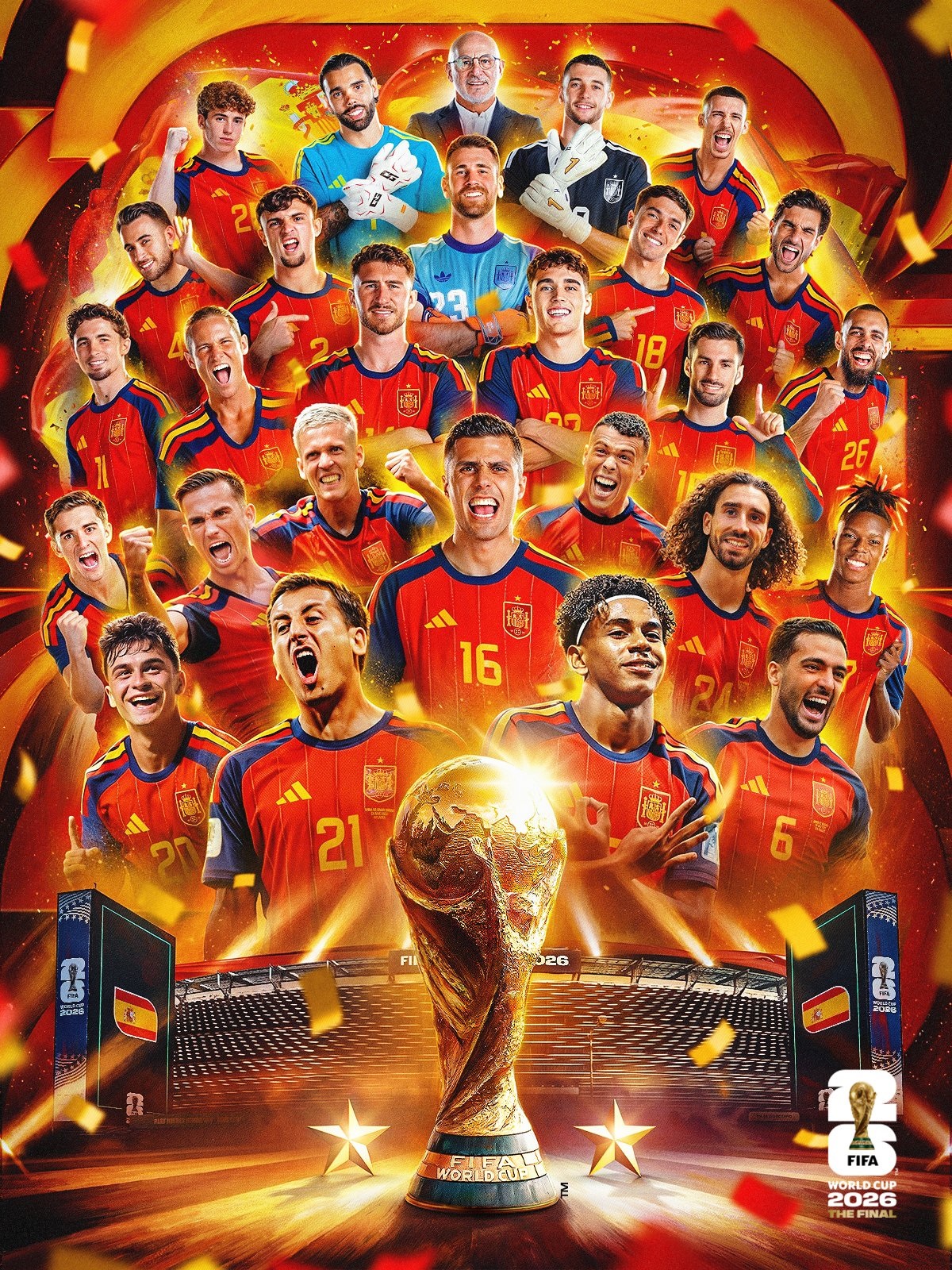 Equipe d'Espagne Championne du monde 2026