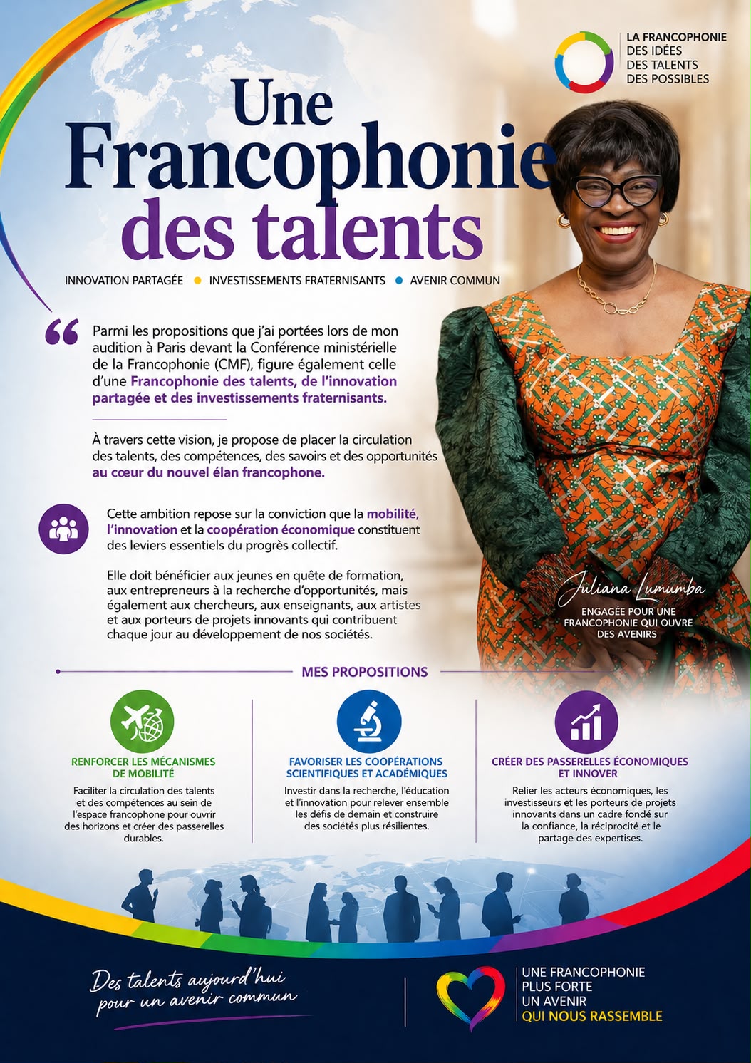 Juliana Lumumba dans la dernière ligne droite de sa course vers le poste de SG de l'OIF