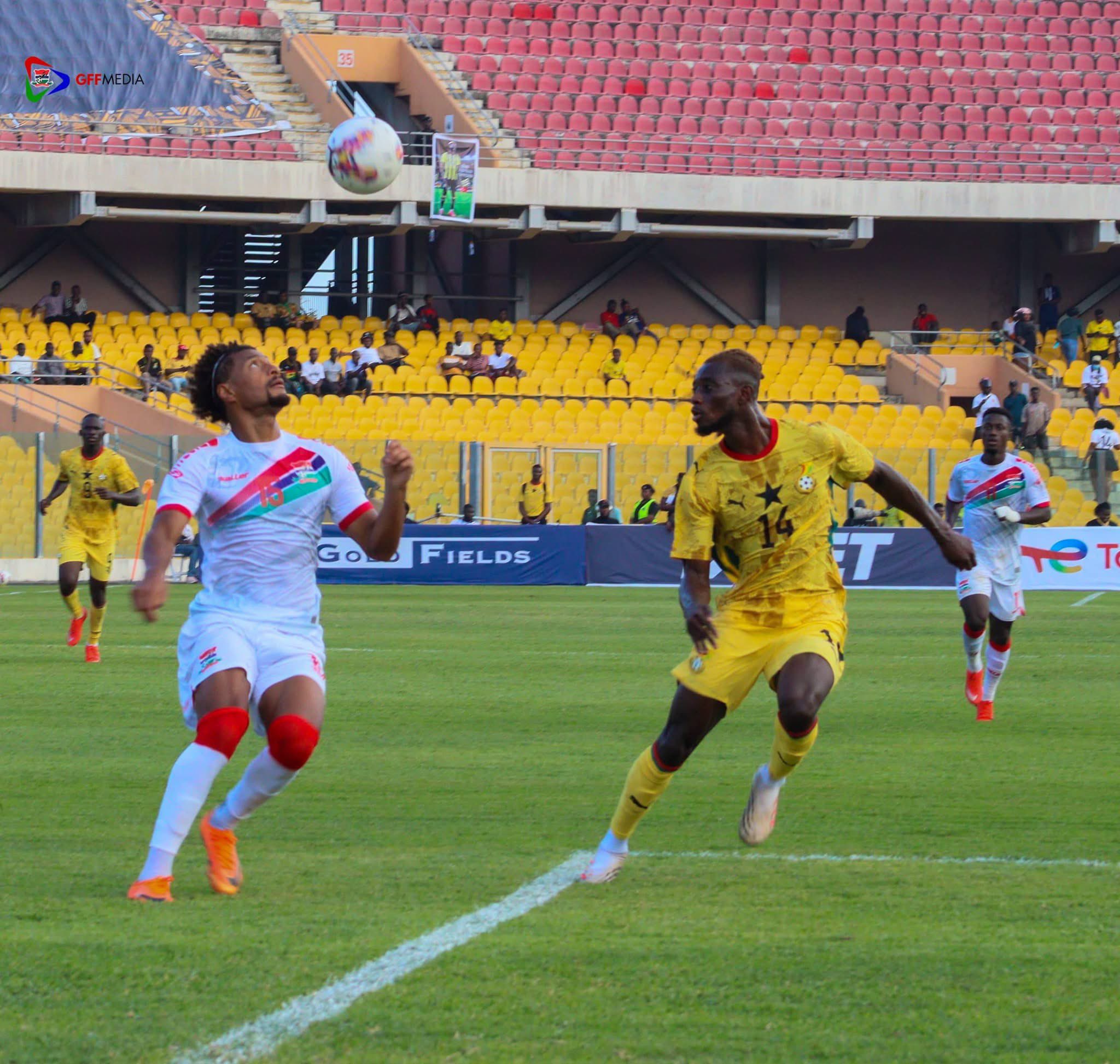 Séquence du match Ghana vs Gambie ce 29 septembre 2026 à Accra