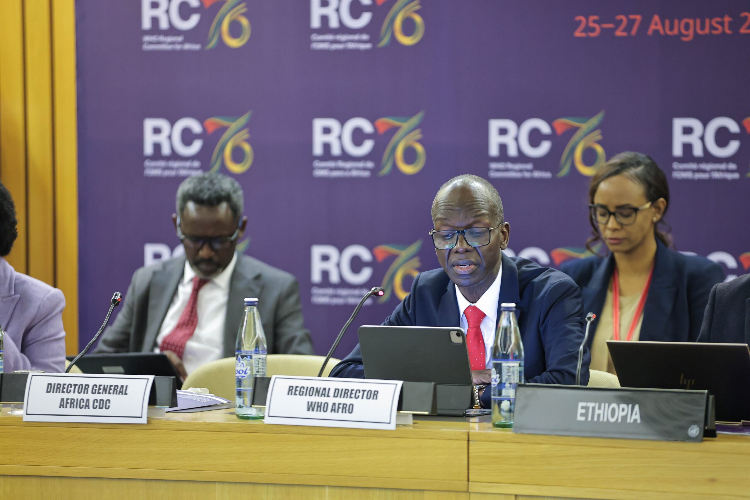 Responsables de l'OMS Afrique.